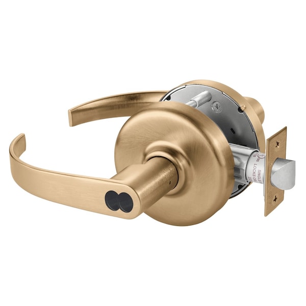 Grade 2 Storeroom or Closet Cylindrical Lock, Princeton Lever, Corbin Russwin 6-Pin LFIC Less Core,